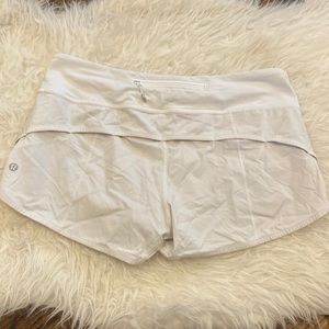 Lululemon White Speed Short Size 6